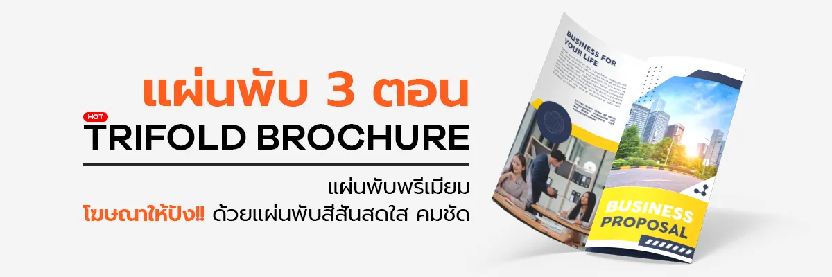 ใบปลิว แผ่นพับ Brochure